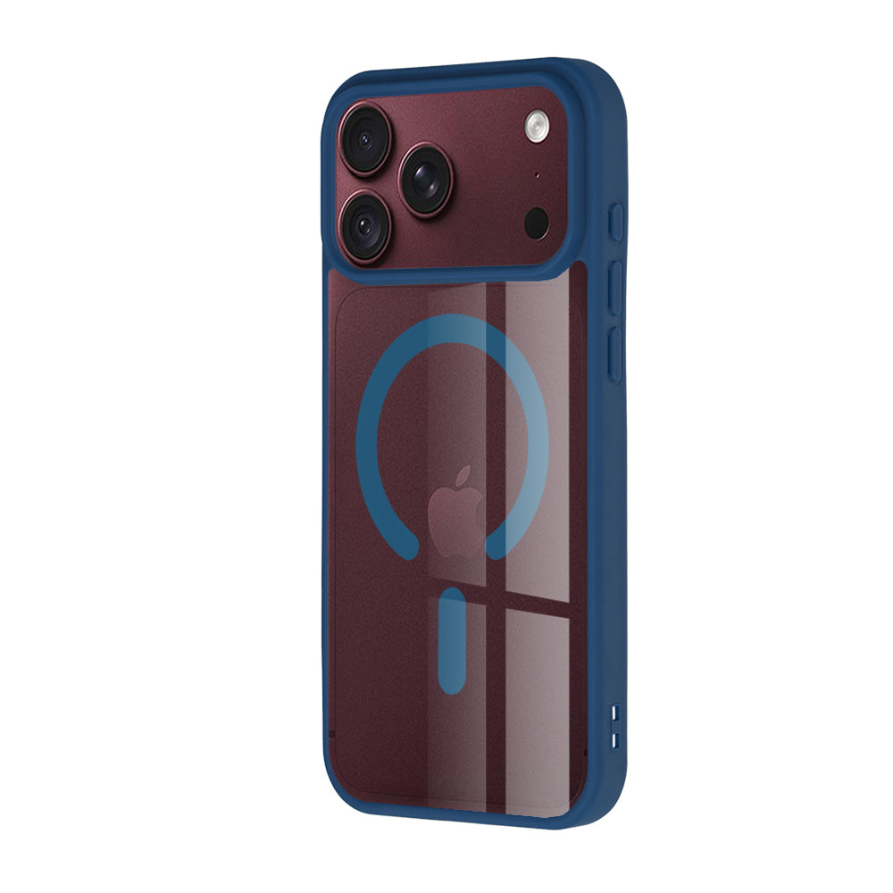 Techsuit iPhone 18 Pro Max / iPhone 17 Pro Max - Σκληρή Θήκη MagSafe με Πλαίσιο Σιλικόνης - MagSafe Pro - Blue