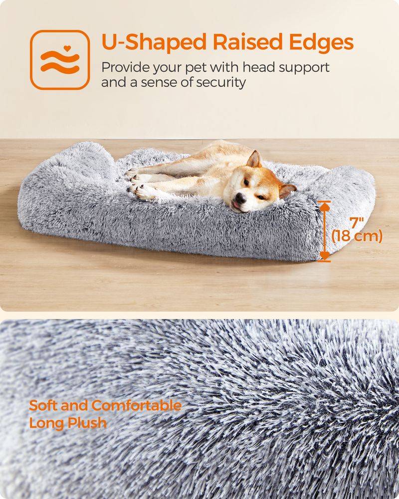 Feandrea Μαξιλάρι / Κρεβάτι Σκύλου - 110 x 95 x 18 cm - Ombre Grey - PGW223G01