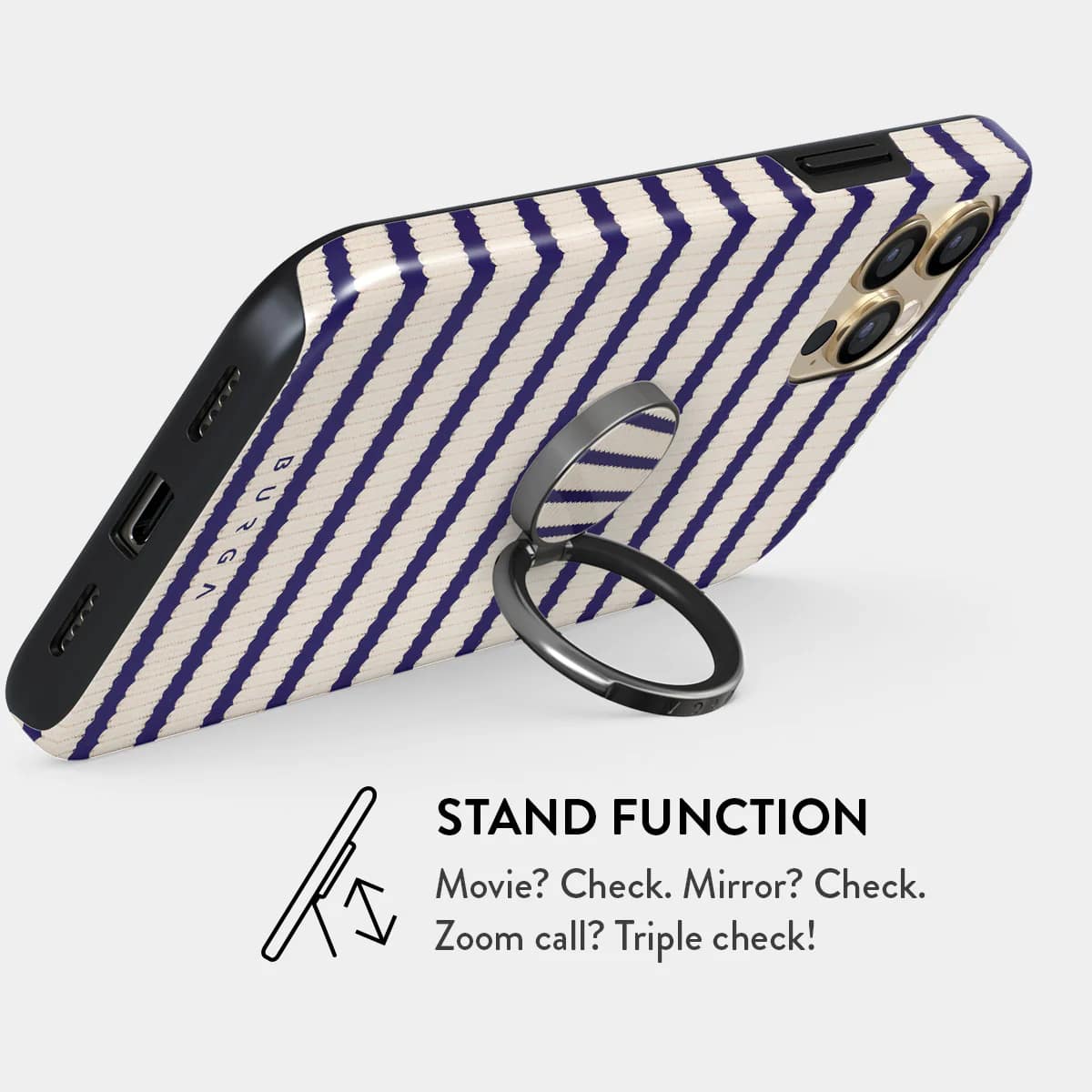 Burga Ring Holder - Δαχτυλίδι Συγκράτησης Κινητού - Βάση Στήριξης - Gunmetal - Old Money