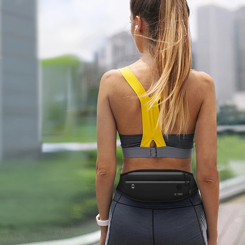 Tech-Protect M7 Αθλητική Τσάντα Μέσης για Κινητά έως 6.9 Ίντσες - Black