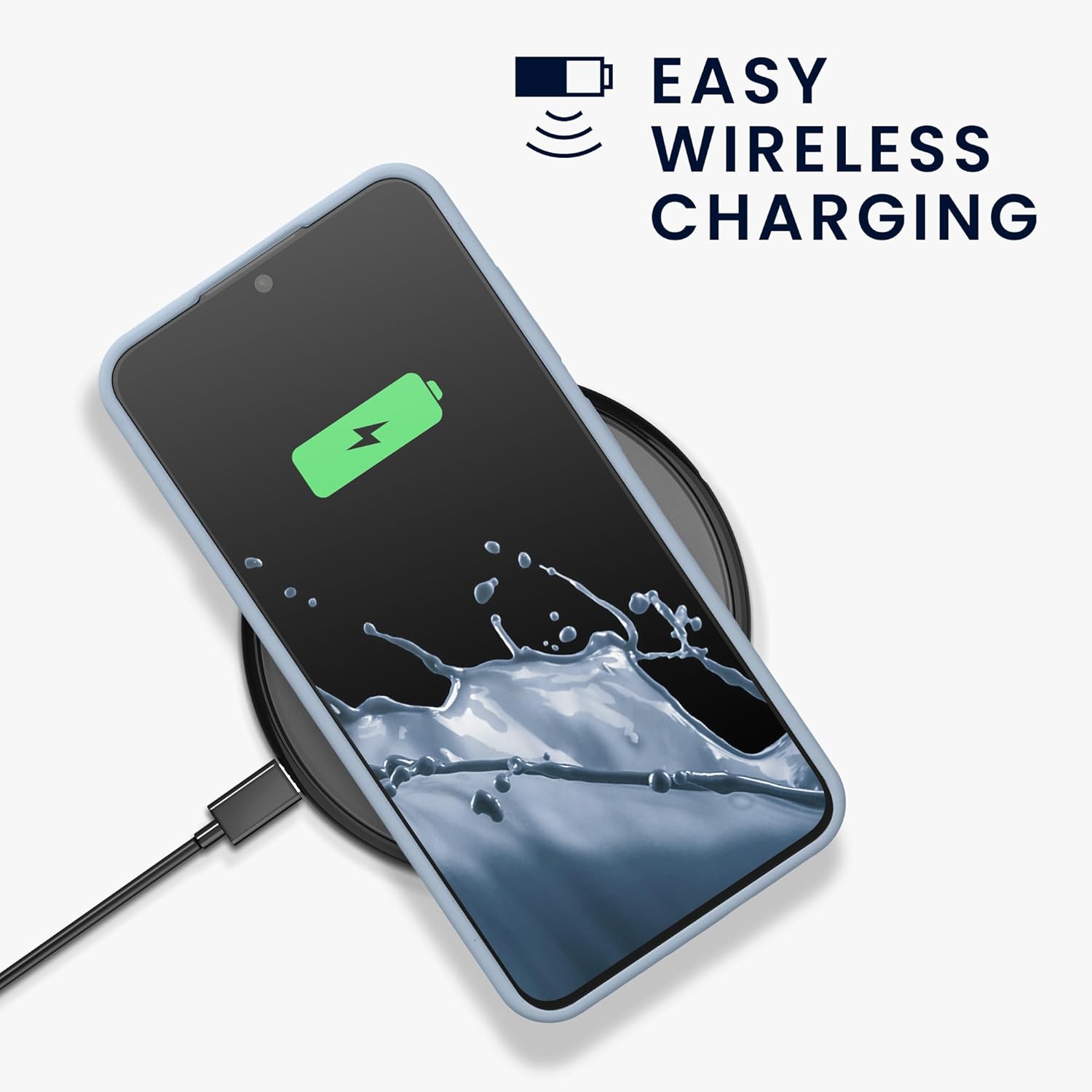 KW Samsung Galaxy S24 Θήκη Σιλικόνης Rubberized TPU - Light Blue Matte