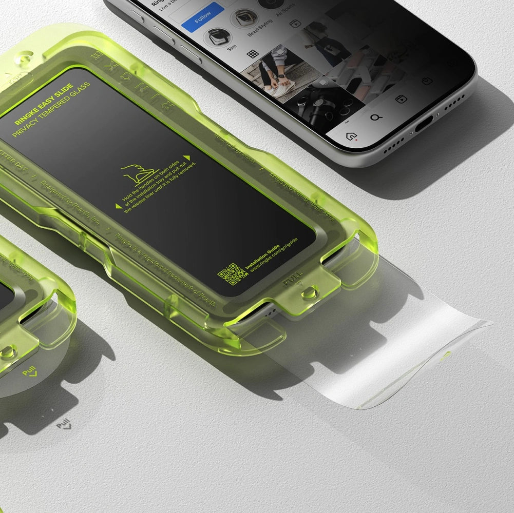 Ringke iPhone 17 Pro Max - Easy Slide - Αντιχαρακτικό Γυαλί Οθόνης - 2 Τεμάχια - Privacy