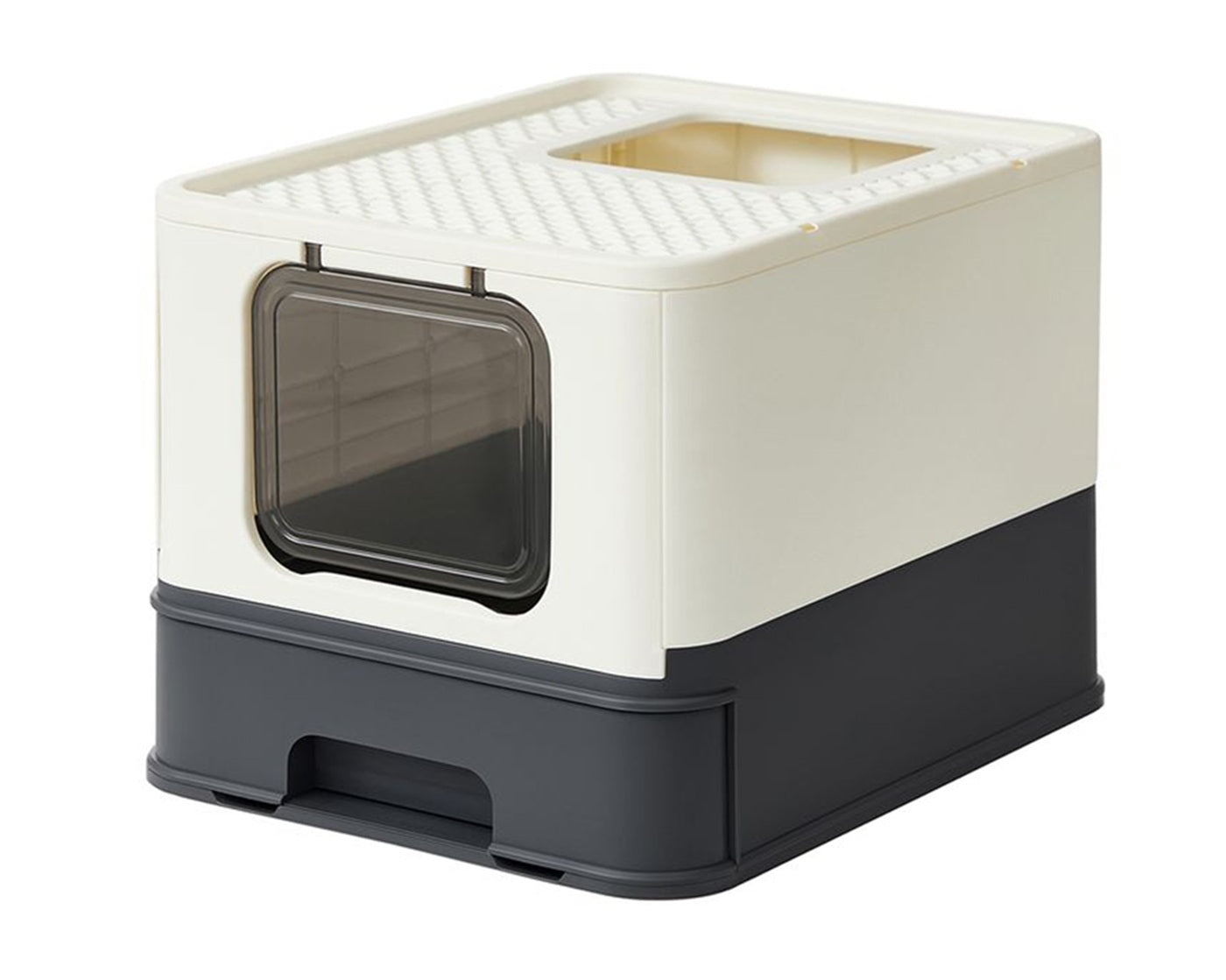 Feandrea Κλειστή Τουαλέτα Γάτας με Συρτάρι - Beige / Dark Grey - PPT001W01