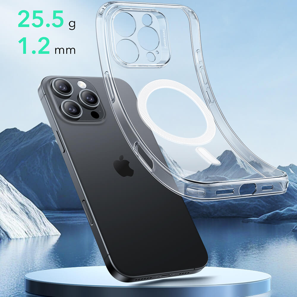 ESR iPhone 16 Pro Zero HaloLock Λεπτή Θήκη Σιλικόνης με MagSafe - Διάφανη