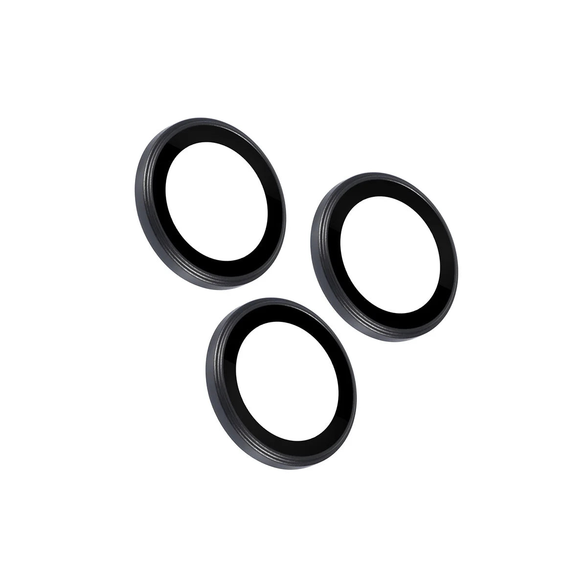 Tuniq iPhone 15 Pro / 15 Pro Max - Προστασία Κάμερας - Αντιχαρακτικό Γυαλί - Διάφανο / Μαύρο