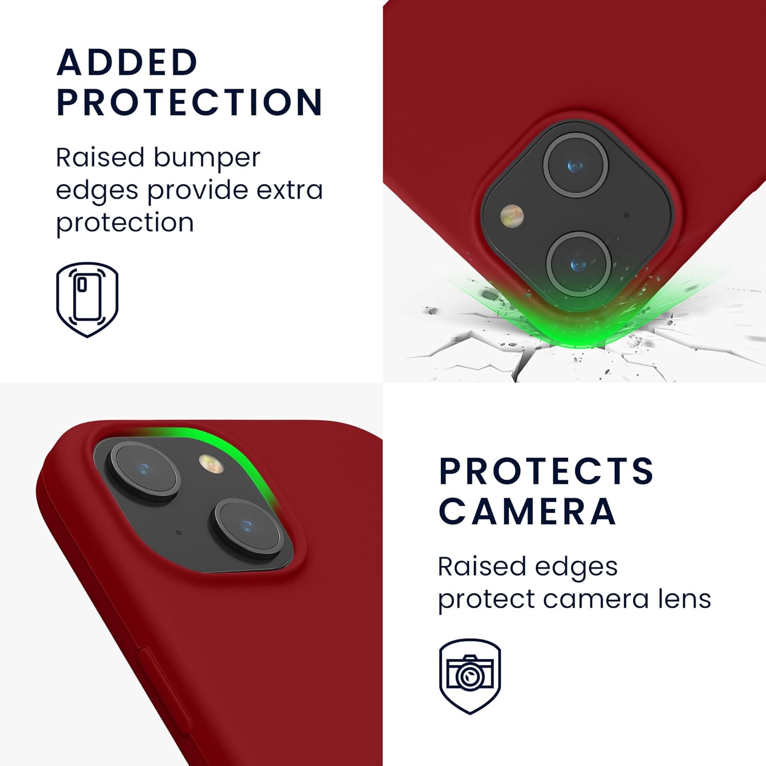 KW iPhone 15 Θήκη Σιλικόνης Rubberized TPU - Rhubarb Red