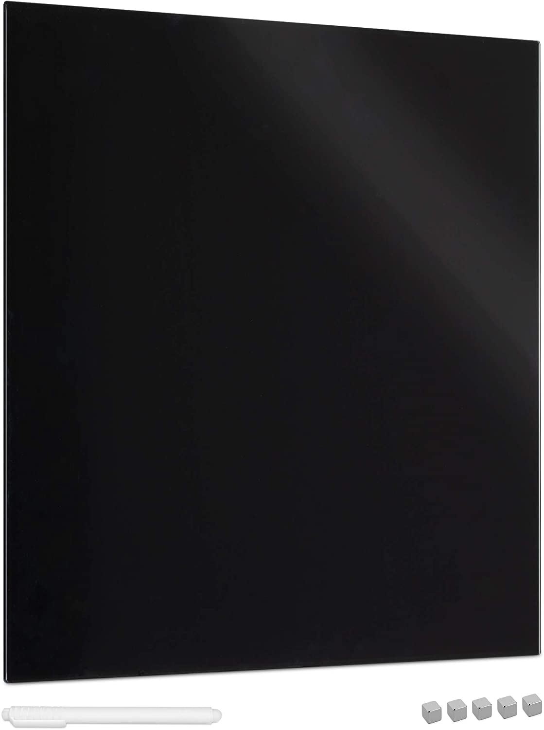 Navaris Μαγνητικός Γυάλινος Πίνακας - 48 x 48 cm - Black - 53111.01