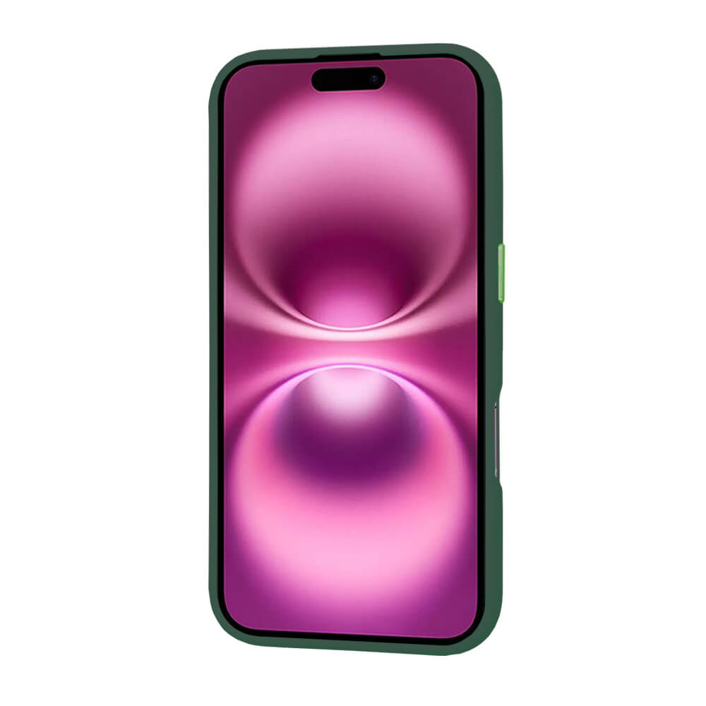 Techsuit iPhone 16 Plus - HaloFrost Series MagSafe - Σκληρή Θήκη με Πλαίσιο Σιλικόνης - Midnight Green