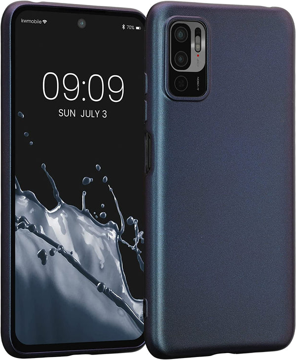 KW Xiaomi Redmi Note 10 5G / Poco M3 Pro 5G Θήκη Σιλικόνης TPU - Metallic Zodiac Blue - 57664.239