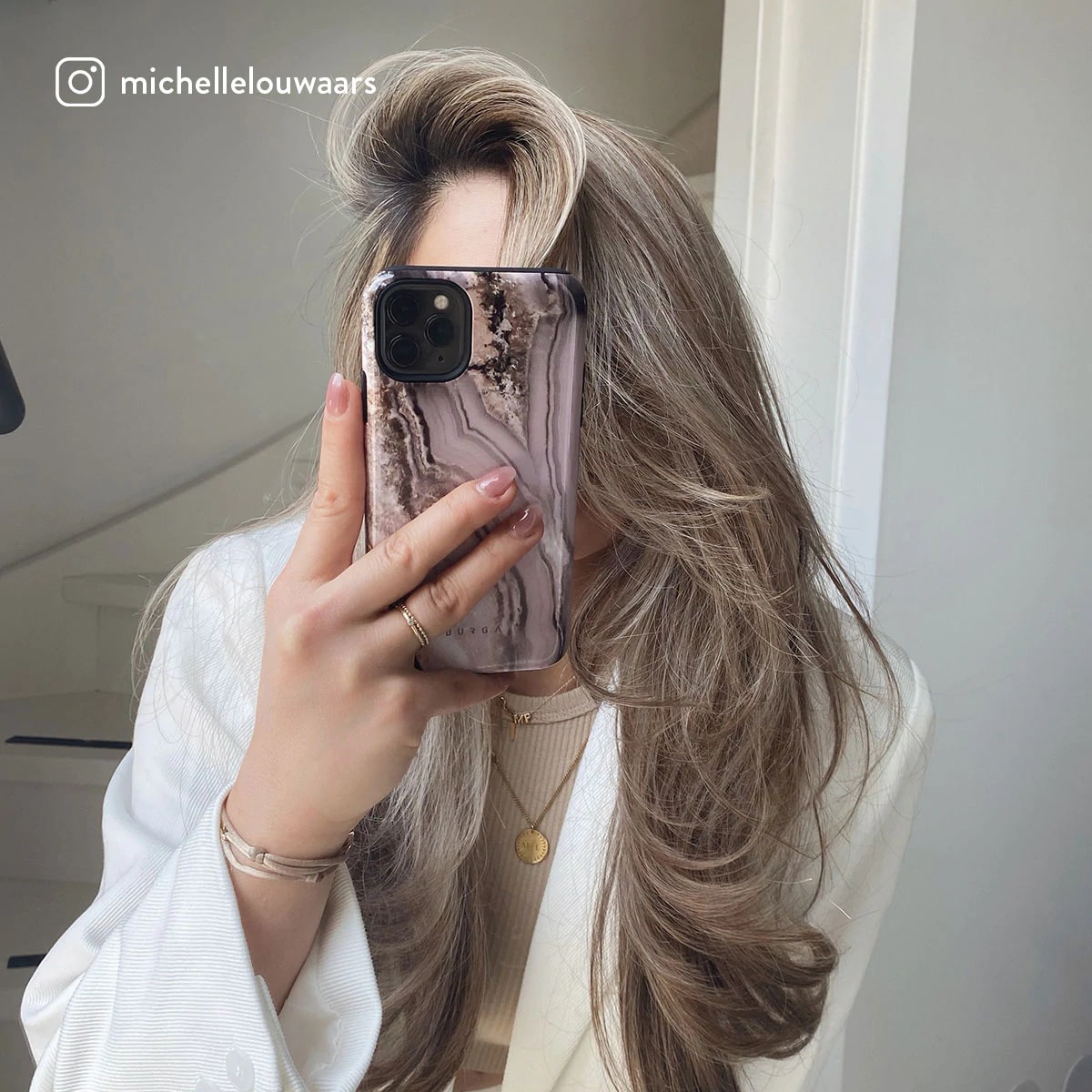 Burga iPhone 13 Pro Fashion Tough Σκληρή Θήκη - Golden Taupe