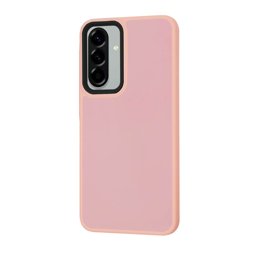 Techsuit Samsung Galaxy A56 5G - HaloFrost Series - Σκληρή Θήκη με Πλαίσιο Σιλικόνης - Dreamy Pink