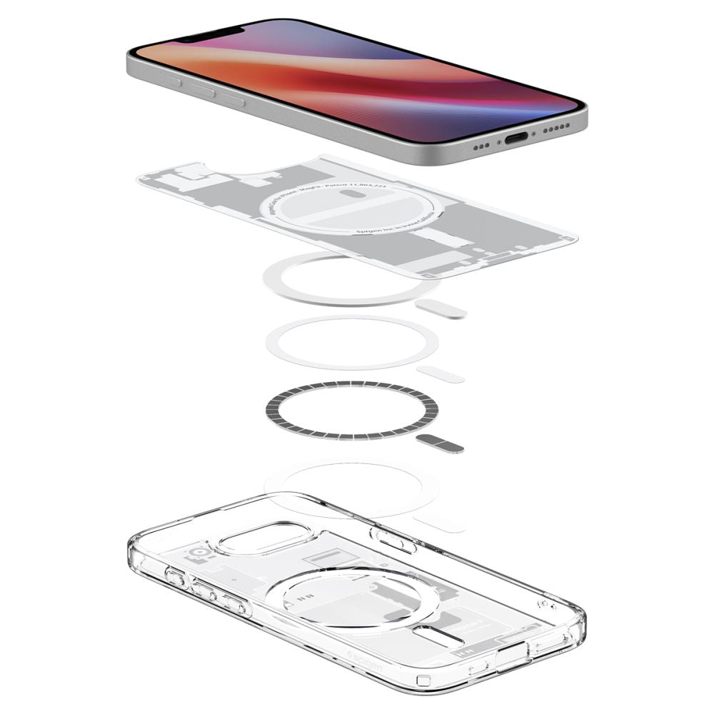 Spigen iPhone 16e Ultra Hybrid Mag Σκληρή Θήκη με Πλαίσιο Σιλικόνης Και MagSafe - Zero One White