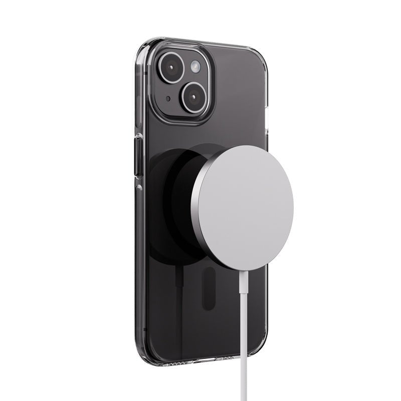 Crong iPhone 15 Clear Mag Pro - Σκληρή Θήκη με MagSafe - Black