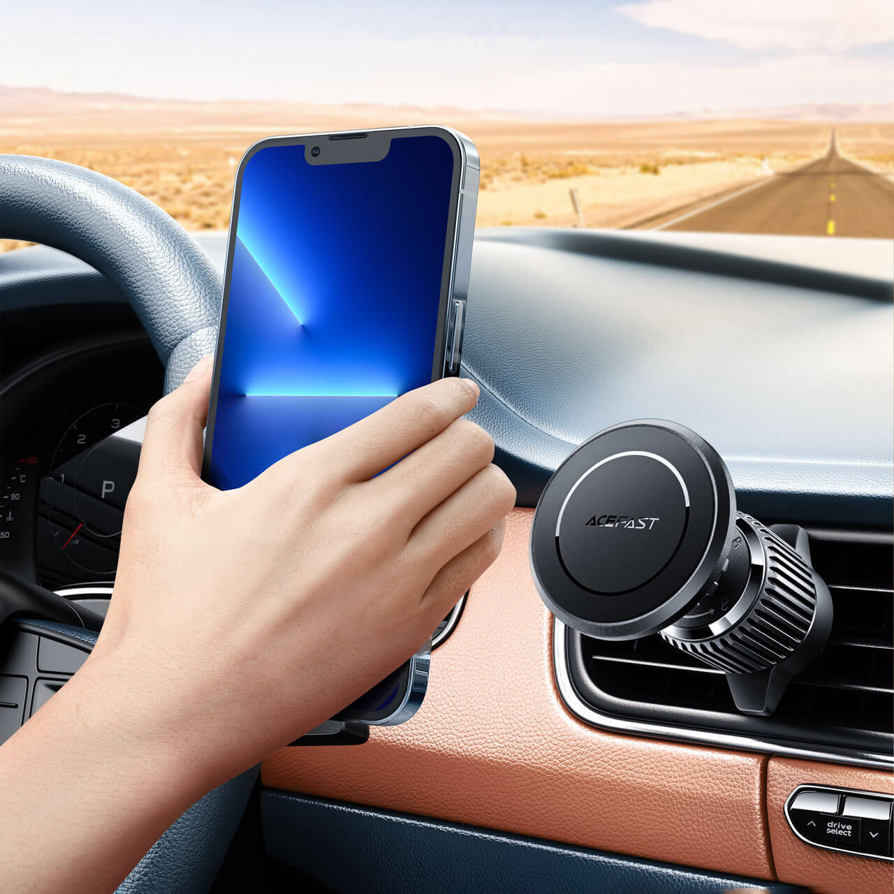 Acefast D6 Μαγνητική Βάση Αυτοκινήτου για τον Αεραγωγό - Black