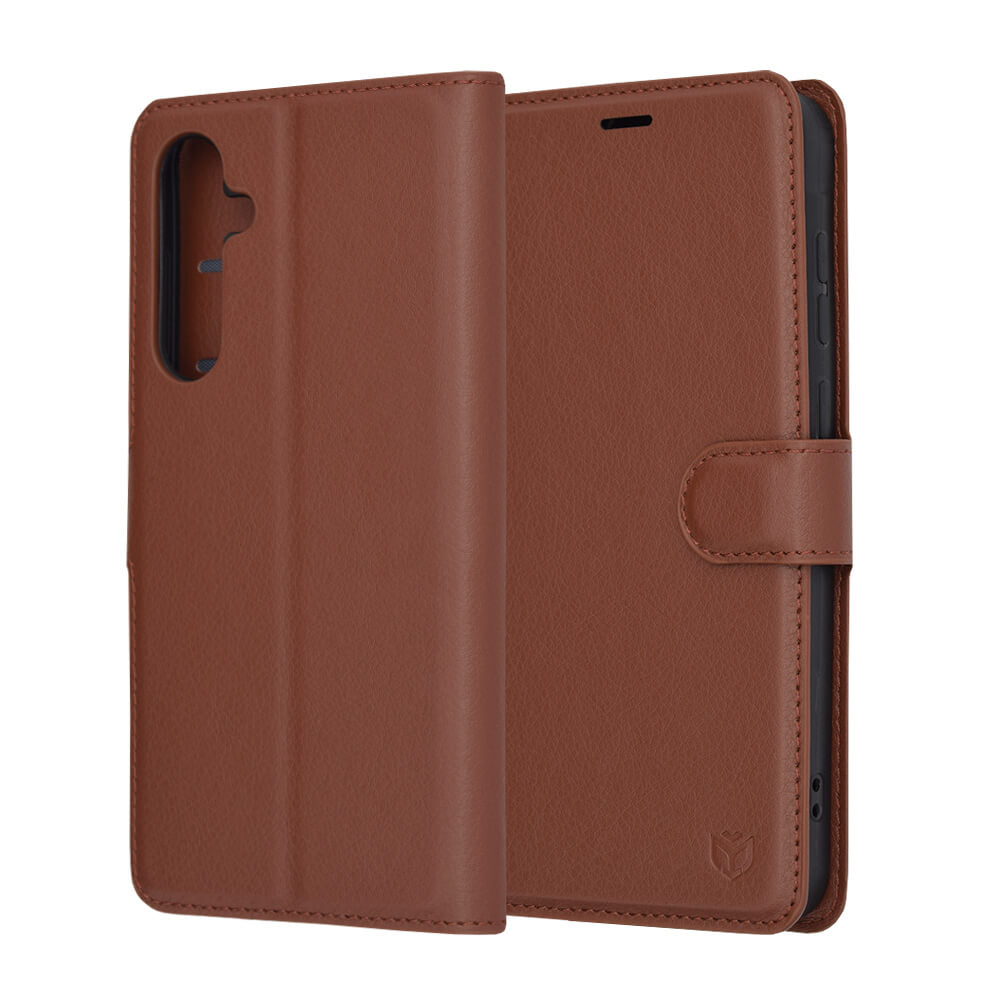 Techsuit Samsung Galaxy A55 5G - Leather Folio - Θήκη Πορτοφόλι από Δερματίνη με Stand - Brown