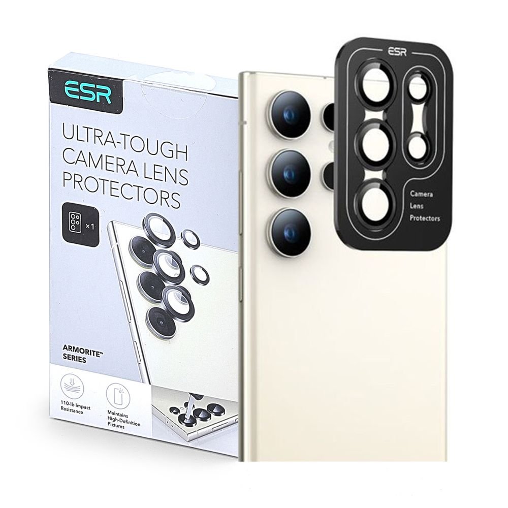 ESR Samsung Galaxy S24 Ultra Armorite Camera Lens 9H Αντιχαρακτικό Γυαλί για την Κάμερα - Black