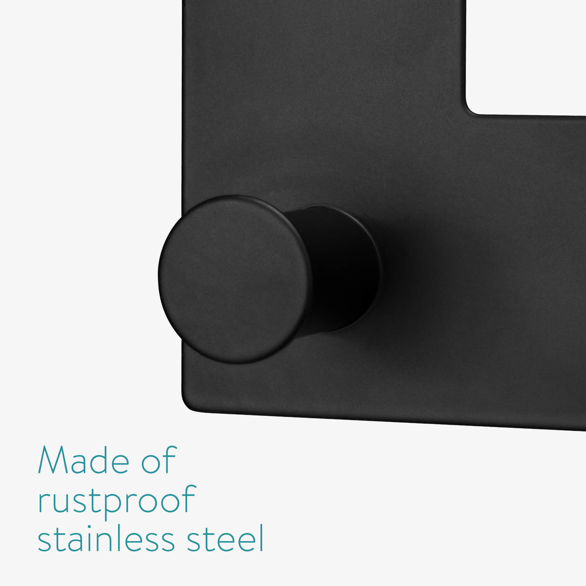 Navaris Κρεμάστρα Πόρτας από Ανοξείδωτο Ατσάλι - Black - 54828.01