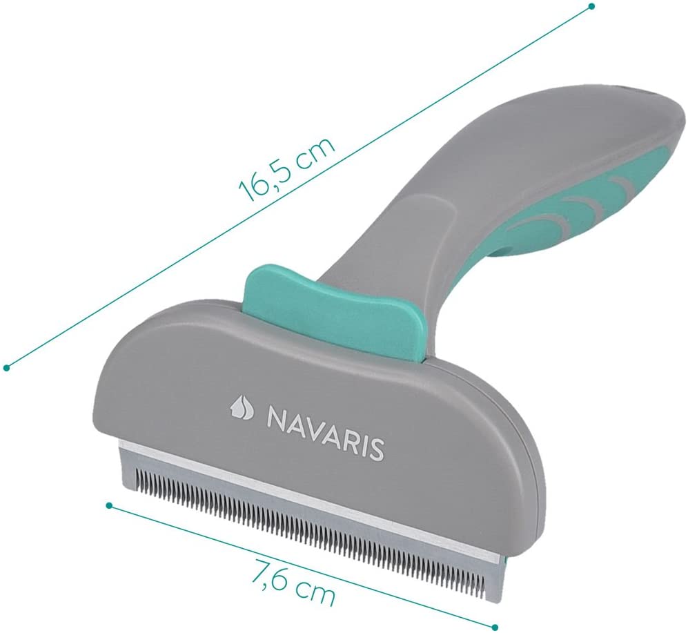 Navaris Χτένα για Κατοικίδια - Grey / Turquoise - 44331