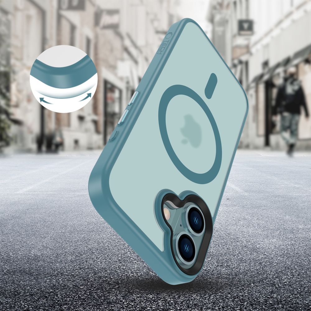 Tech-Protect iPhone 16 MagMat Σκληρή Θήκη με Πλαίσιο Σιλικόνης και MagSafe - Matte Teal