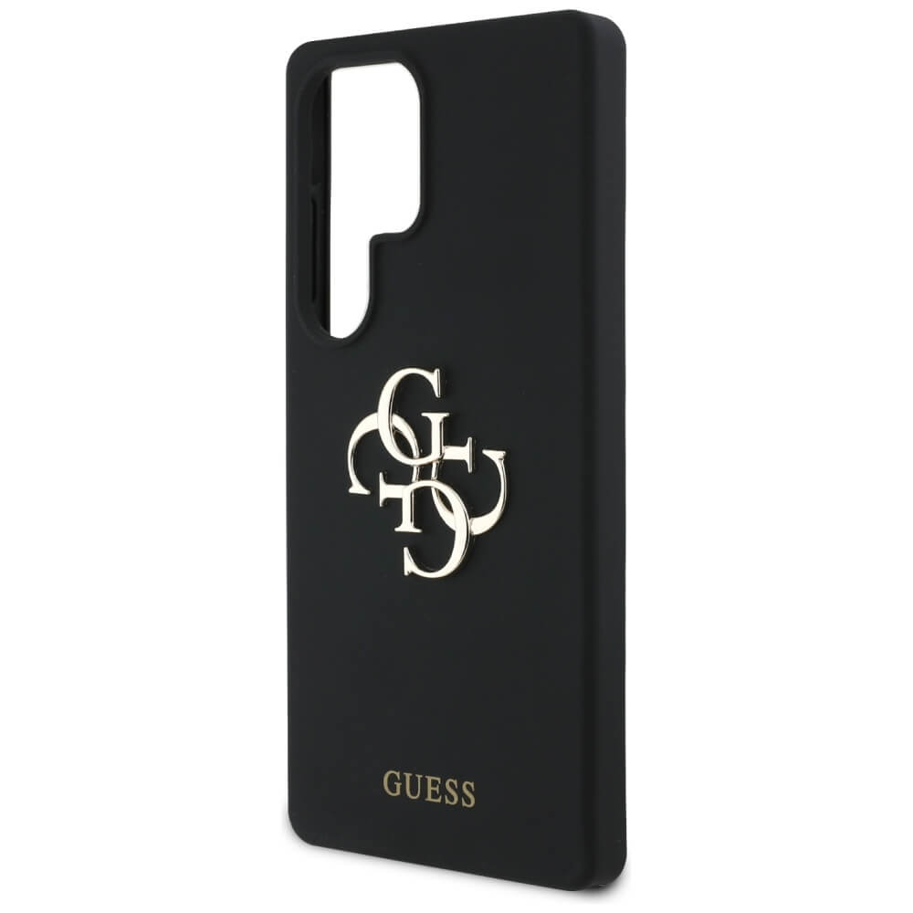 Guess Samsung Galaxy S25 Ultra Silicone Big 4G Logo Bottom Script Θήκη Σιλικόνης - Black - GUHCS25LS4SMDK