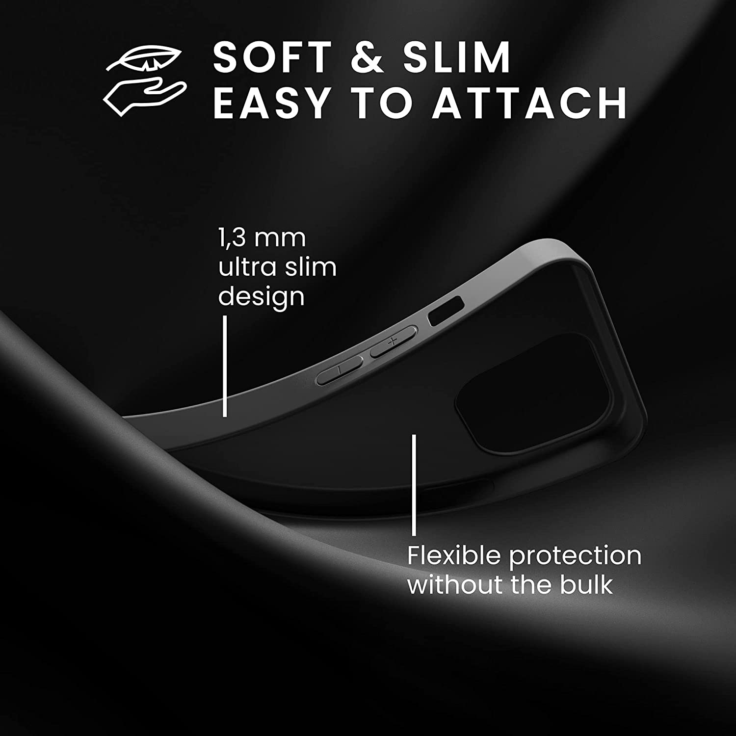 KW iPhone 14 Plus Λεπτή Θήκη Σιλικόνης TPU - Black Matte - 59076.47