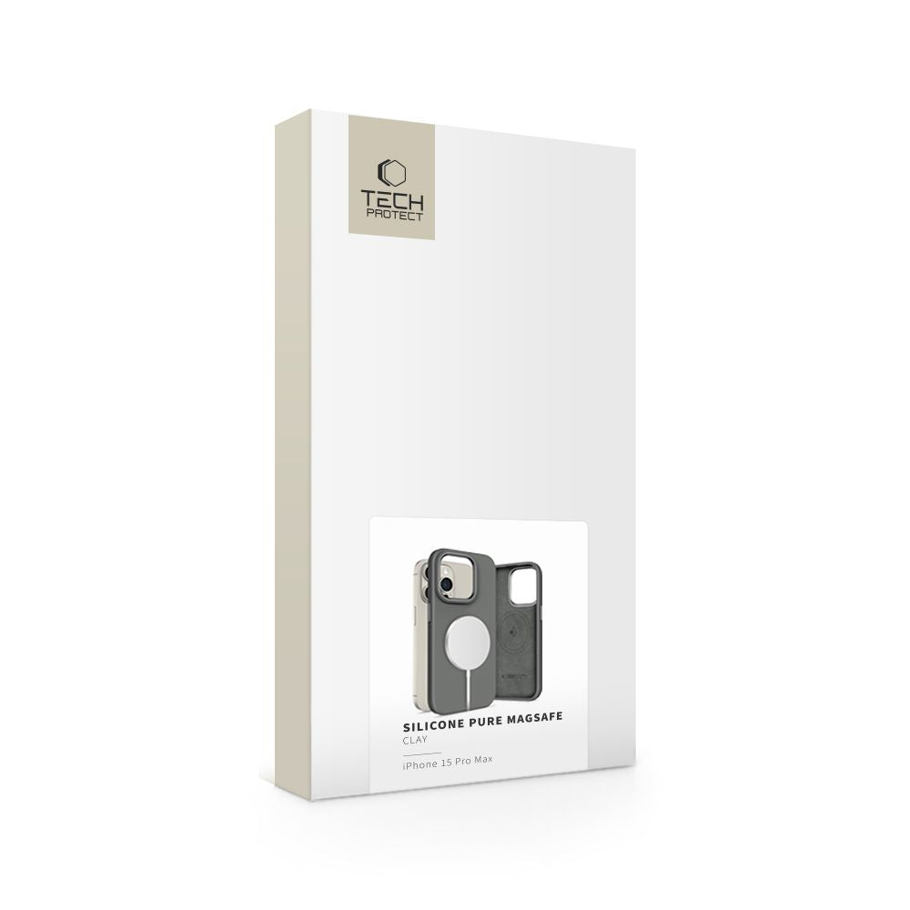 Tech-Protect iPhone 15 Pro Max Silicone Pure Θήκη Σιλικόνης TPU με MagSafe - Clay