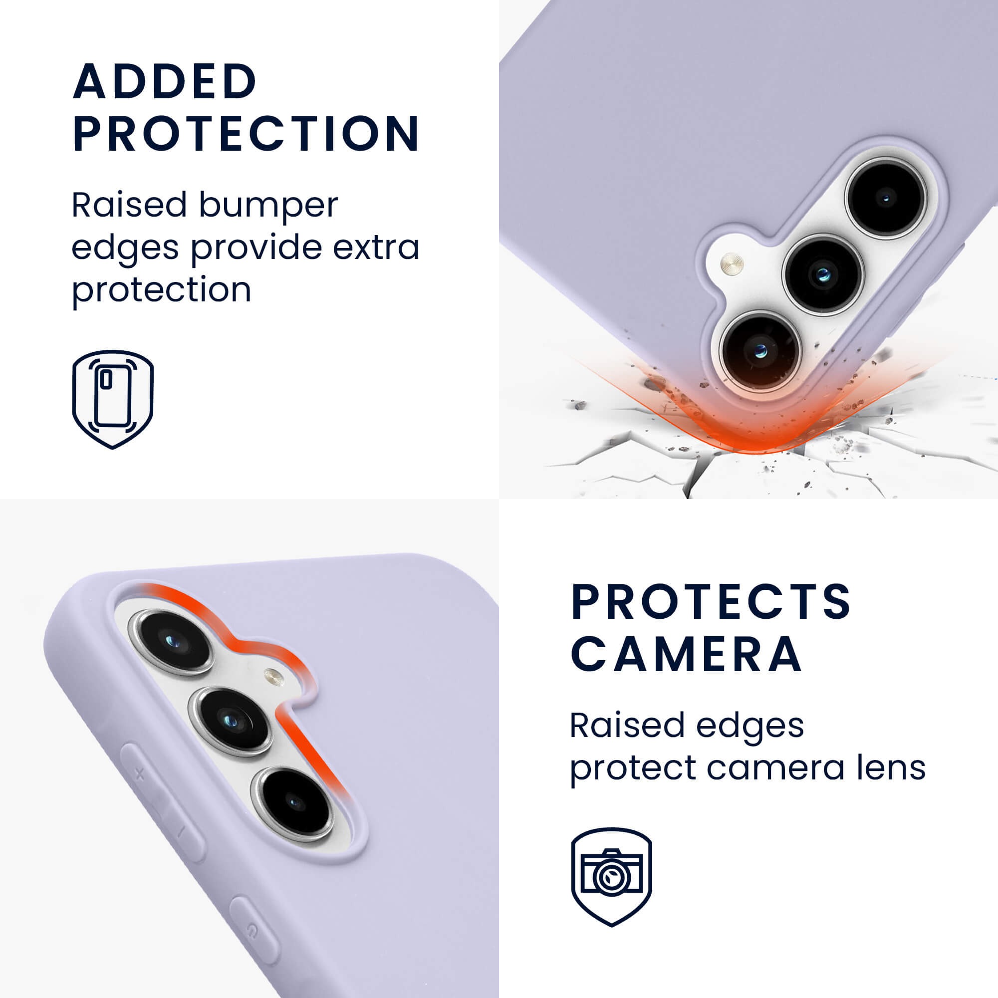 KW Samsung Galaxy A55 5G Λεπτή Θήκη Σιλικόνης TPU - Pastel Lavender