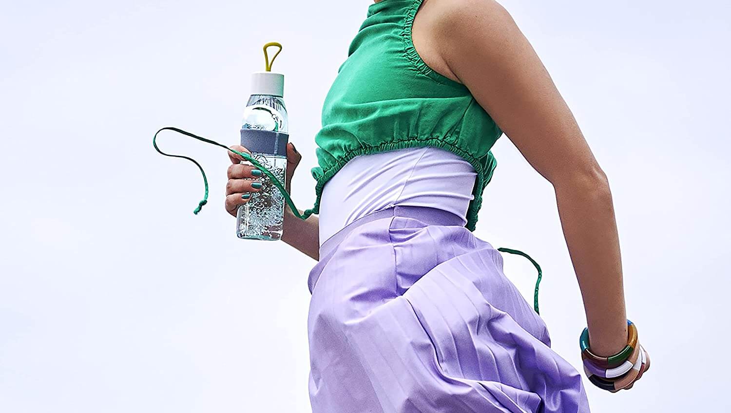 Mepal Limited Edition Water Bottle Ellipse - Πλαστικό Μπουκάλι Νερού - BPA Free - 500ml - Lemon Vibe