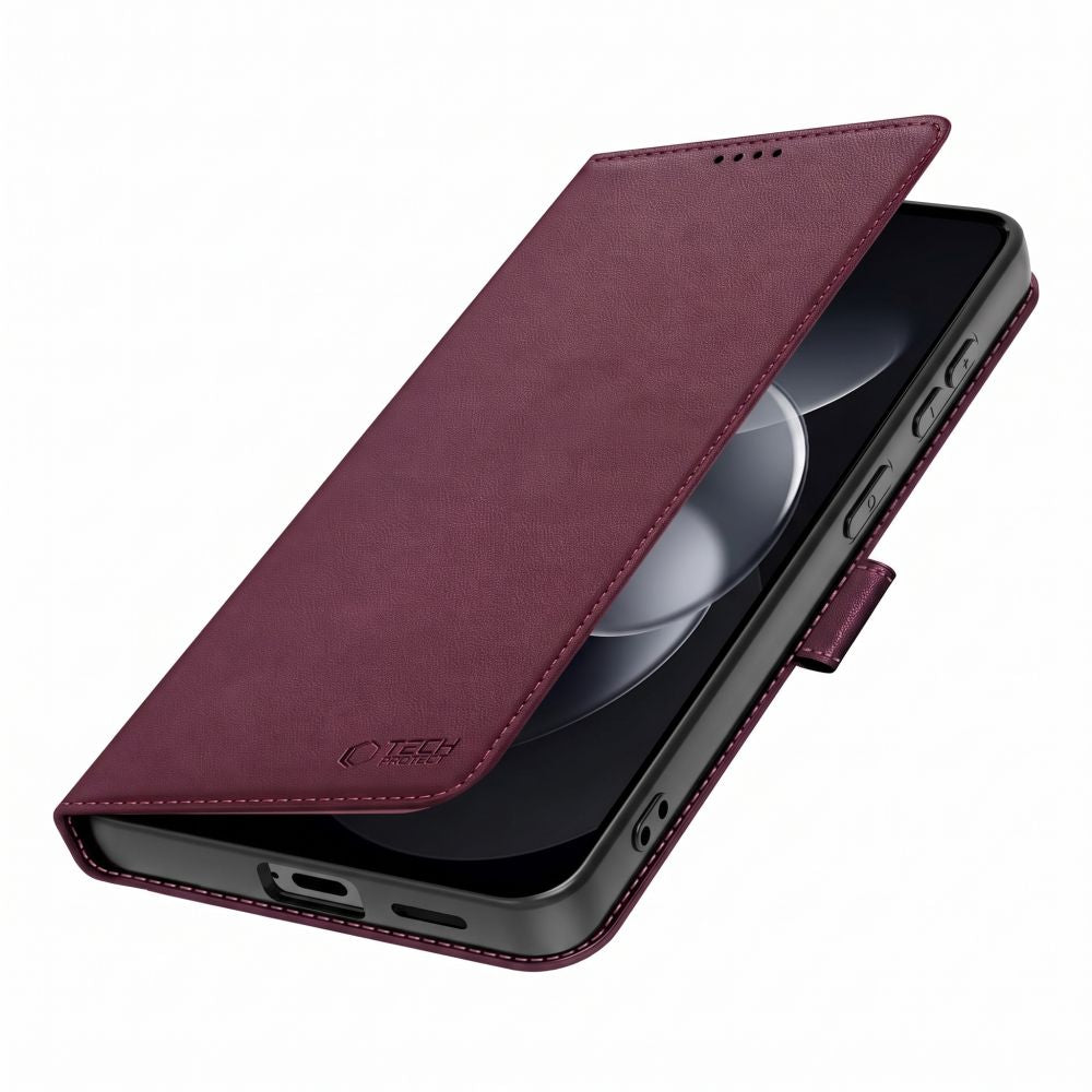 Tech-Protect Xiaomi Redmi Note 17 Pro Max 5G - Θήκη Πορτοφόλι Stand από Δερματίνη - Wallet - Mulberry