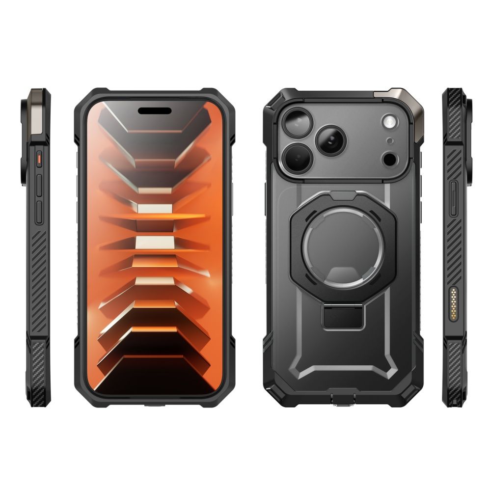 Supcase iPhone 18 Pro Max / iPhone 17 Pro Max - Σκληρή Θήκη με MagSafe και Stand - UB Grip Mag - Black