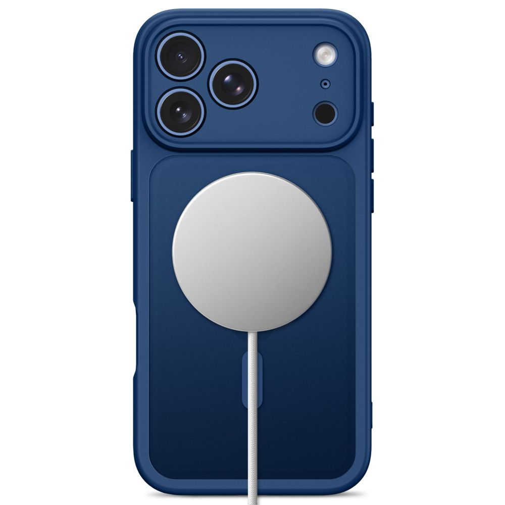 Tech-Protect iPhone 17 Pro / 18 Pro - Σκληρή Θήκη με Πλαίσιο Σιλικόνης και MagSafe - BasicMag - Matte Deep Blue