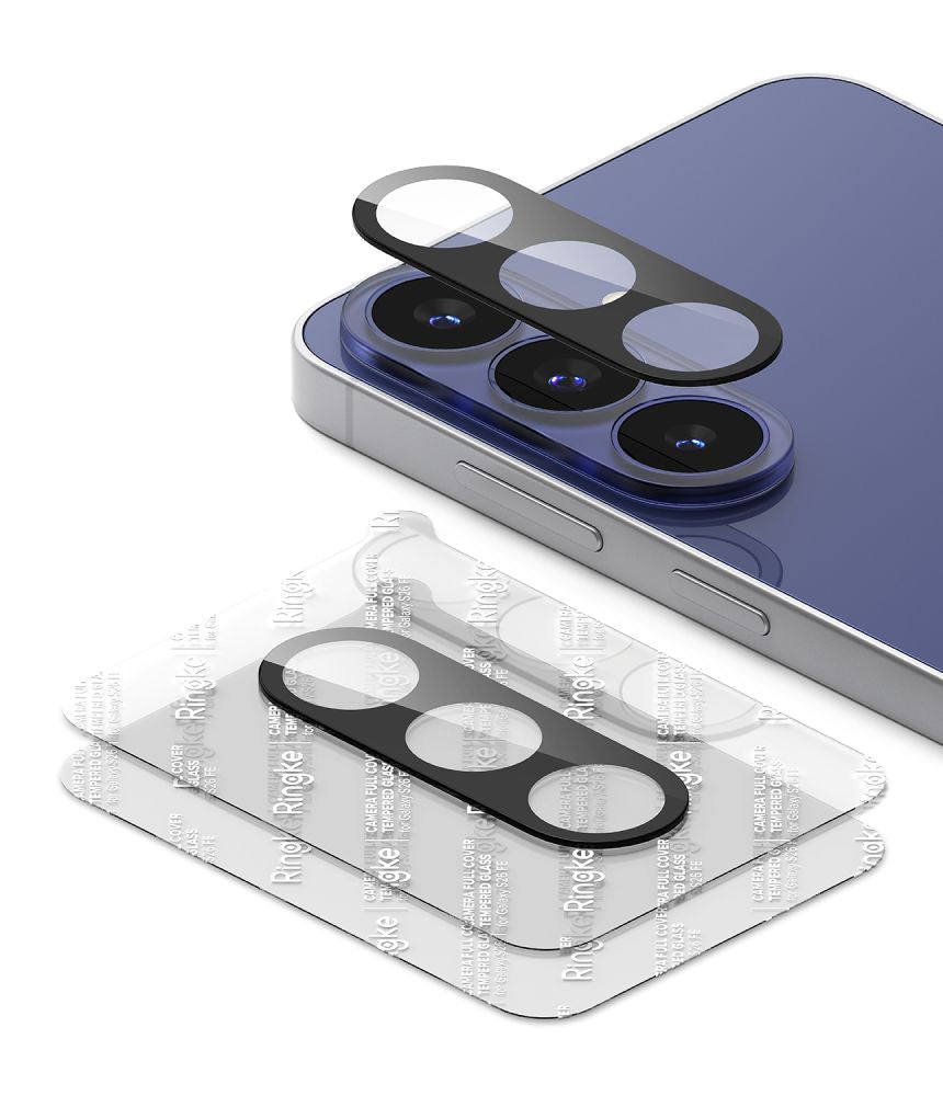 Ringke Samsung Galaxy S26 FE - Αντιχαρακτικό Γυαλί για την Κάμερα - Camera Full Cover - 2 Τεμάχια - Black