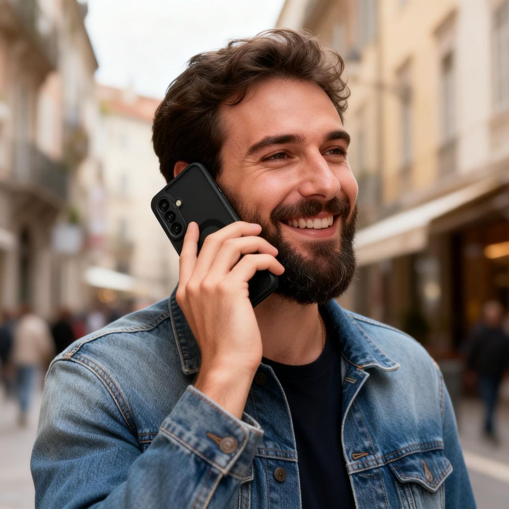 Tech - Protect Samsung Galaxy A57 5G - Σκληρή Θήκη με Πλαίσιο Σιλικόνης και MagSafe - MagMat MagSafe - Matte Black