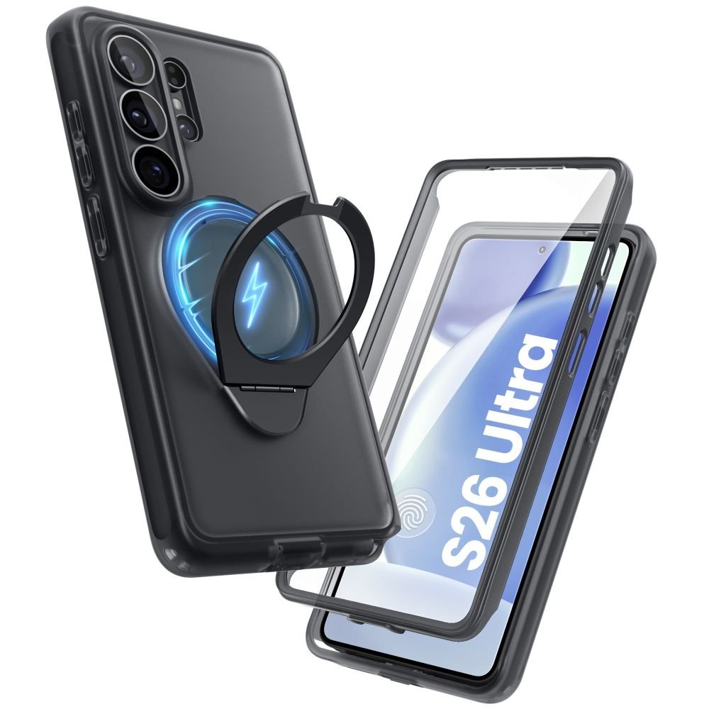Supcase Samsung Galaxy S26 Ultra - Σκληρή Magsafe Θήκη με Προστασία Οθόνης και Stand - Cosmo Mag - Frost Black