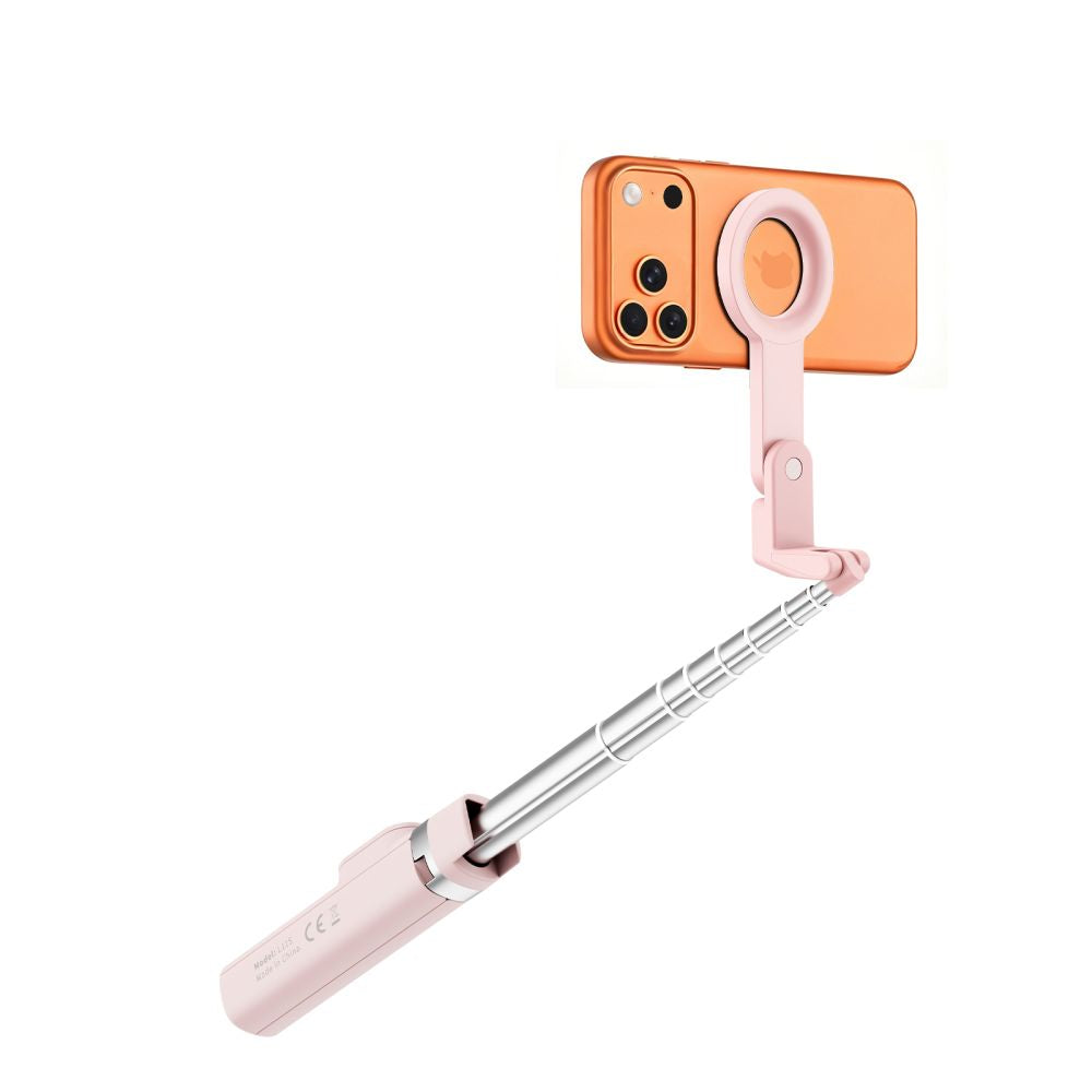 Tech-Protect Ασύρματο MagSafe Bluetooth Selfie Stick με Τρίποδο και Τηλεχειριστήριο - L11S - Pink