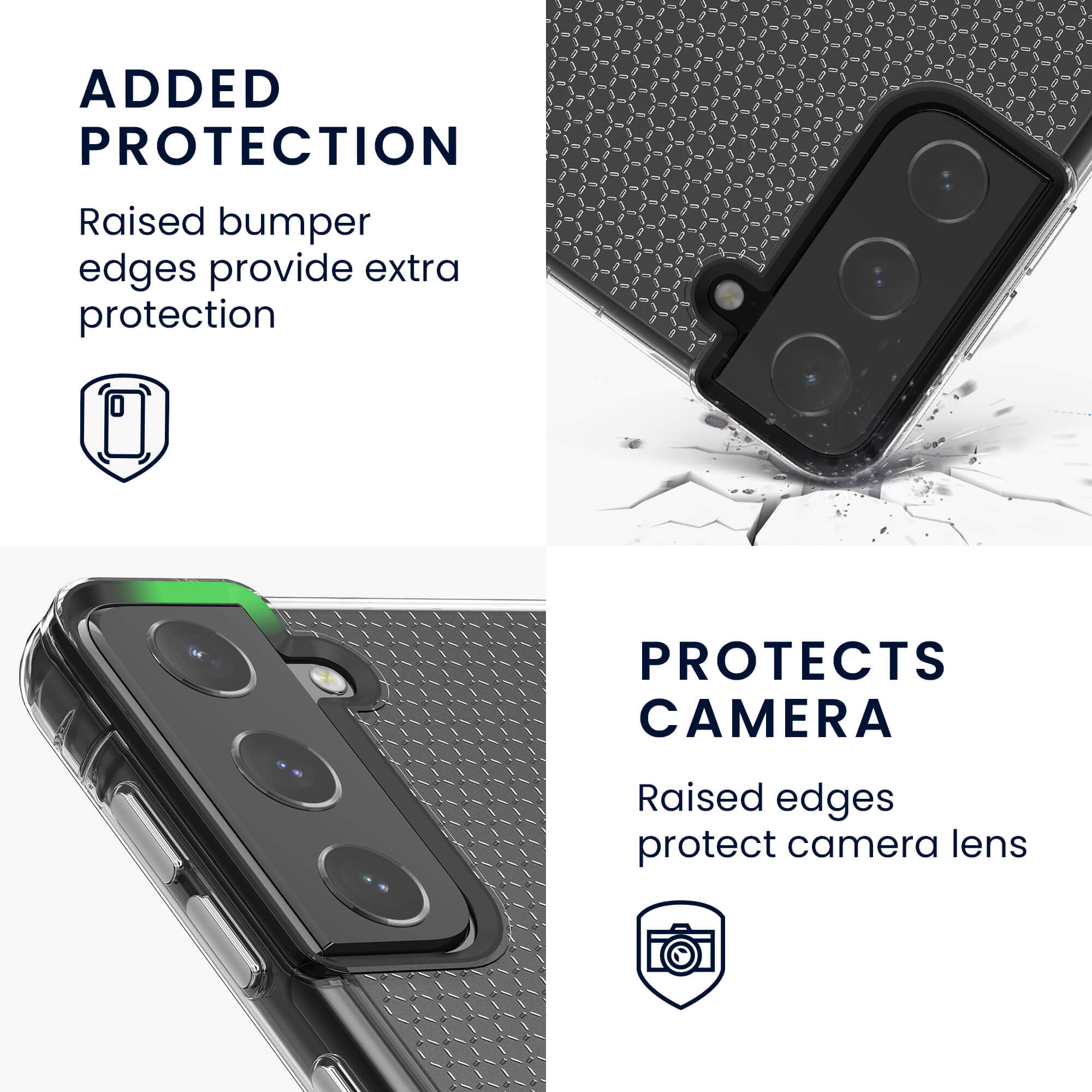 KW Samsung Galaxy S21 Θήκη Σιλικόνης TPU Design Honeycomb - Διάφανη - 55416.03