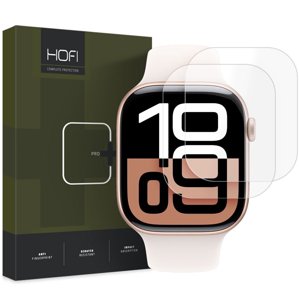 Hofi Προστασία Οθόνης Apple Watch 10/11 - 42mm - Hydroflex Pro+ Προστατευτική Μεμβράνη Οθόνης - 2 Τεμάχια - Clear