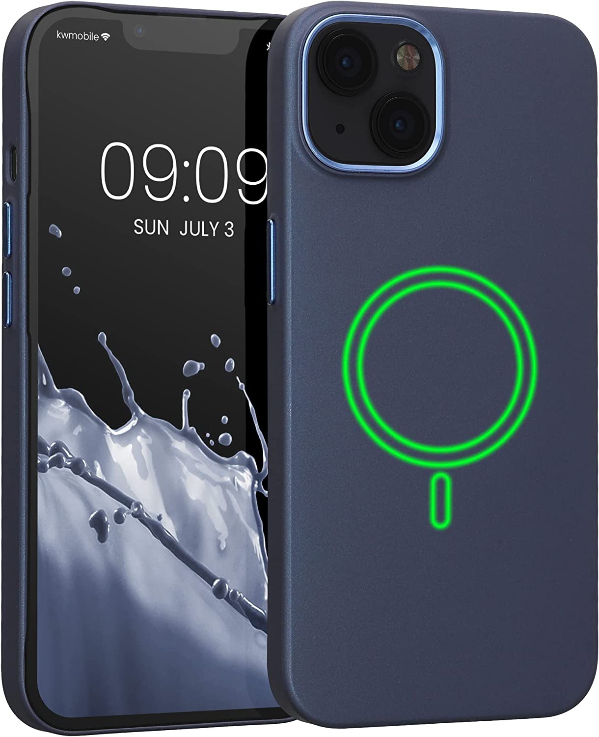 KW iPhone 13 Σκληρή Θήκη με MagSafe - Dark Blue - 58247.17