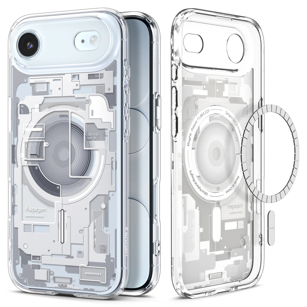 Spigen iPhone Air - Ultra Hybrid Mag - Σκληρή Θήκη με Πλαίσιο Σιλικόνης Και MagSafe - Zero One White