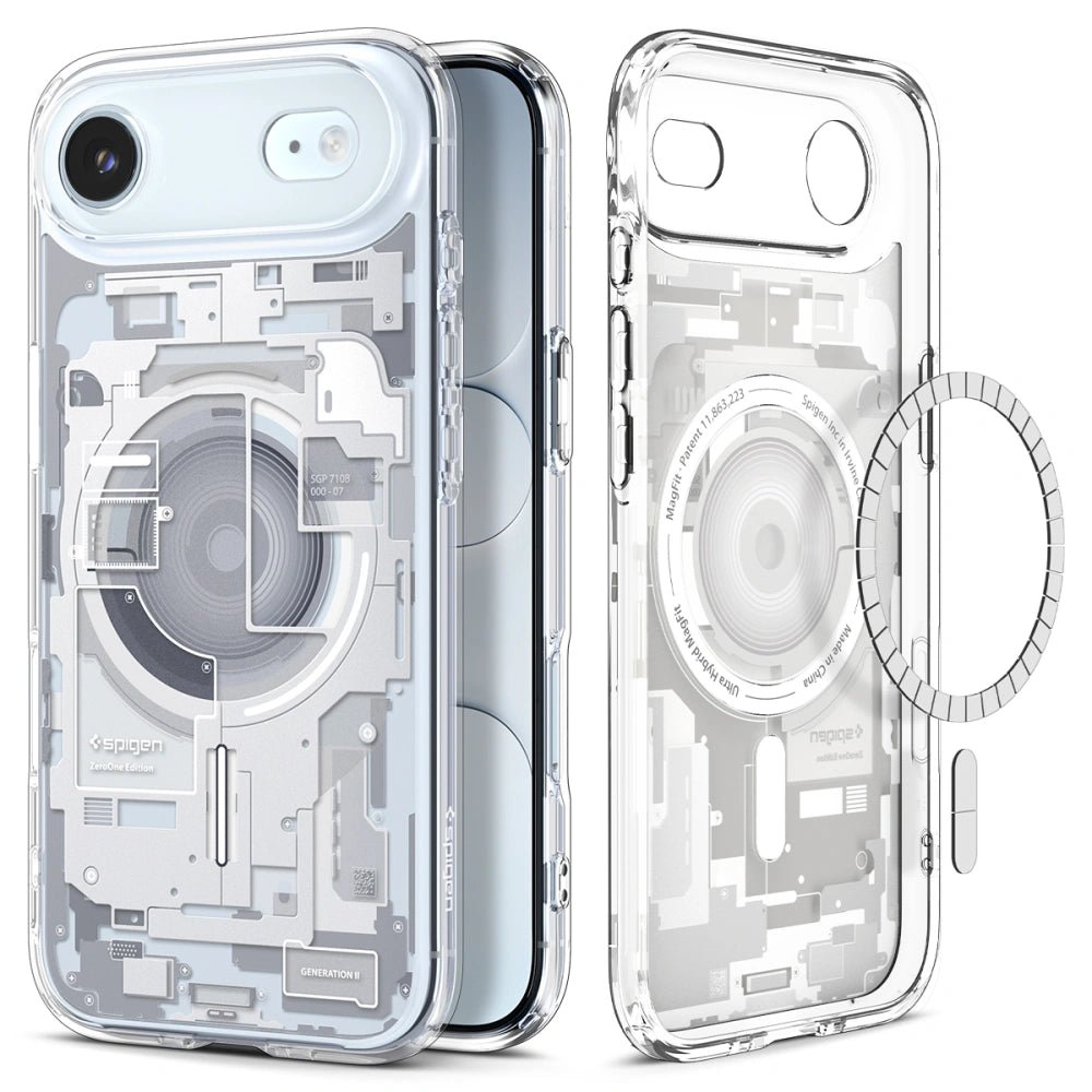 Spigen iPhone Air - Ultra Hybrid Mag - Σκληρή Θήκη με Πλαίσιο Σιλικόνης Και MagSafe - Zero One White