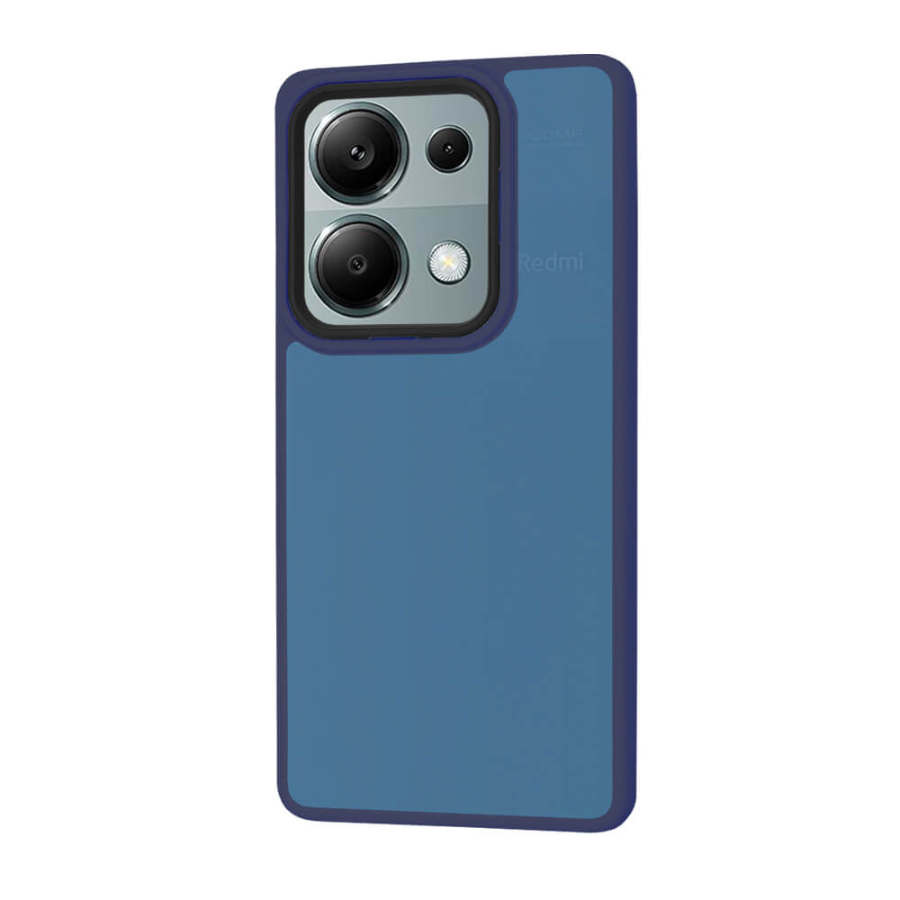 Techsuit Xiaomi Redmi Note 13 Pro 4G / Poco M6 Pro 4G - HaloFrost Series - Σκληρή Θήκη με Πλαίσιο Σιλικόνης - Deep Blue