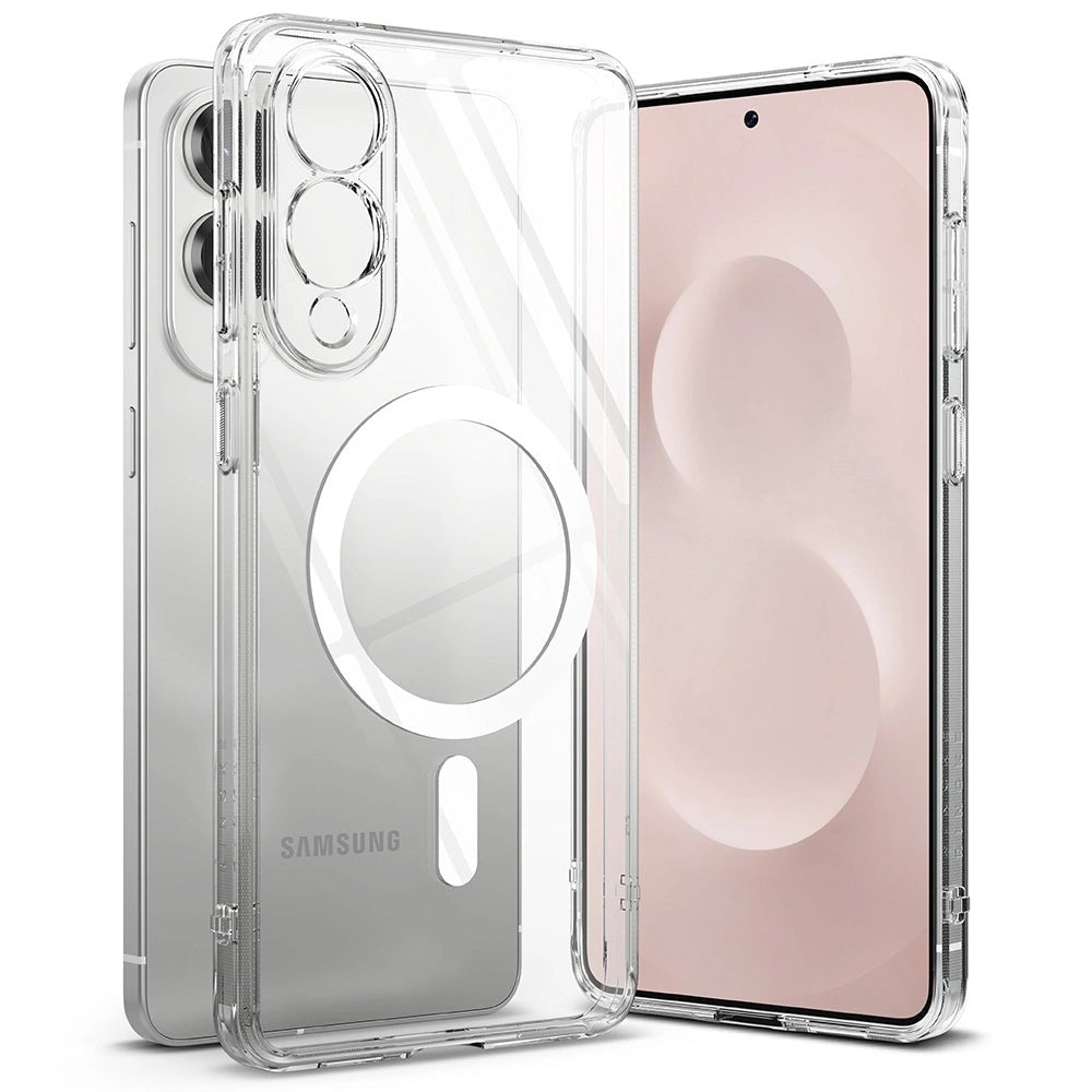Ringke Samsung Galaxy S25 Edge - Fusion Magnetic - Σκληρή Θήκη με Πλαίσιο Σιλικόνης και MagSafe - Διάφανη
