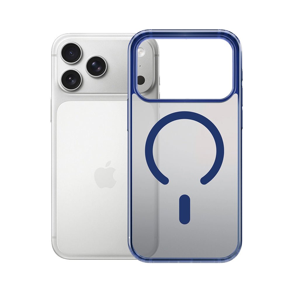 3MK iPhone 17 Pro Max Σκληρή Θήκη με Πλαίσιο Σιλικόνης και MagSafe - Frosty MagCase - Blue