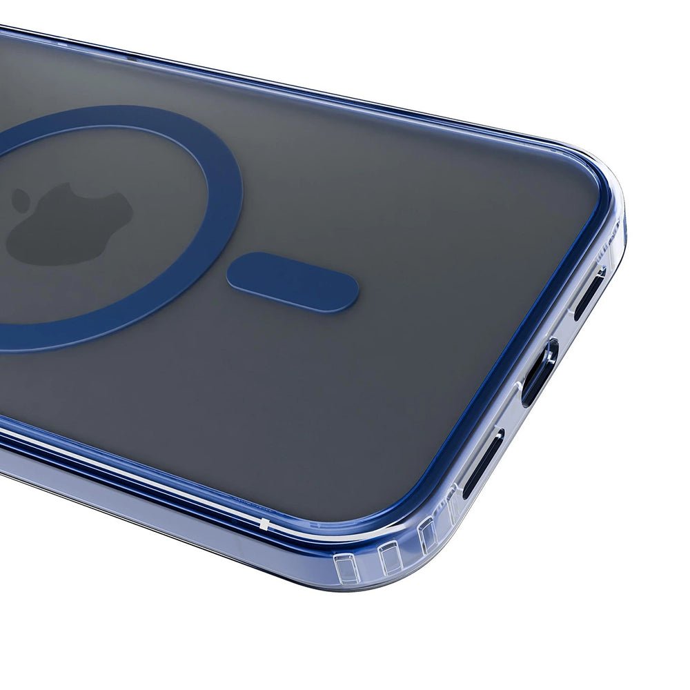 3MK iPhone Air Σκληρή Θήκη με Πλαίσιο Σιλικόνης και MagSafe - Frosty MagCase - Blue