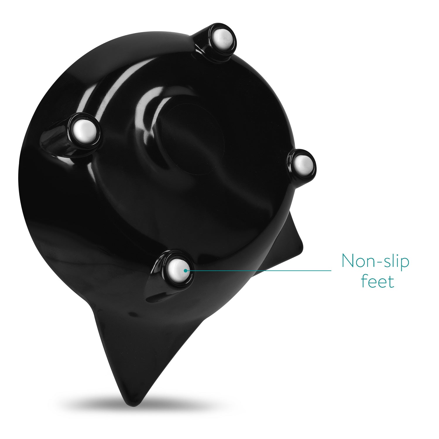 Navaris Cat Bowls with Ears Set of 3 - Σετ με 3 Μπολ Φαγητού και Νερού 210 ml σε Σχήμα Γάτας - Black / Grey / White - 50737.03