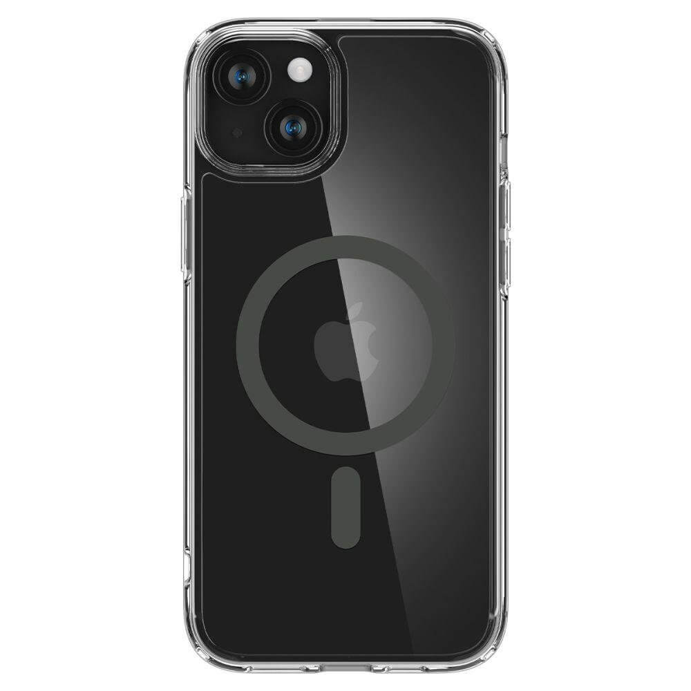 Spigen iPhone 15 Plus Ultra Hybrid Mag Σκληρή Θήκη με Πλαίσιο Σιλικόνης Και MagSafe - Graphite / Διάφανη