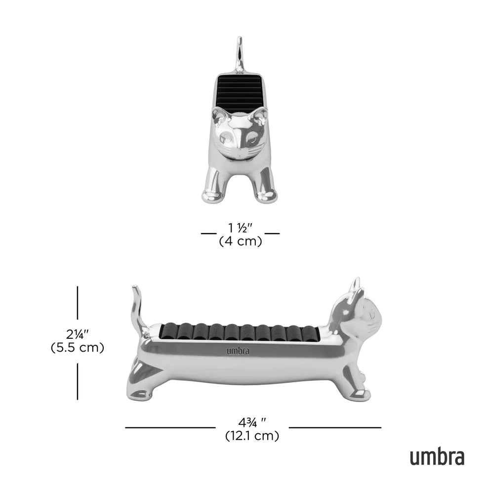Umbra Ali Cat Κοσμηματοθήκη Δαχτυλιδιών - Chrome