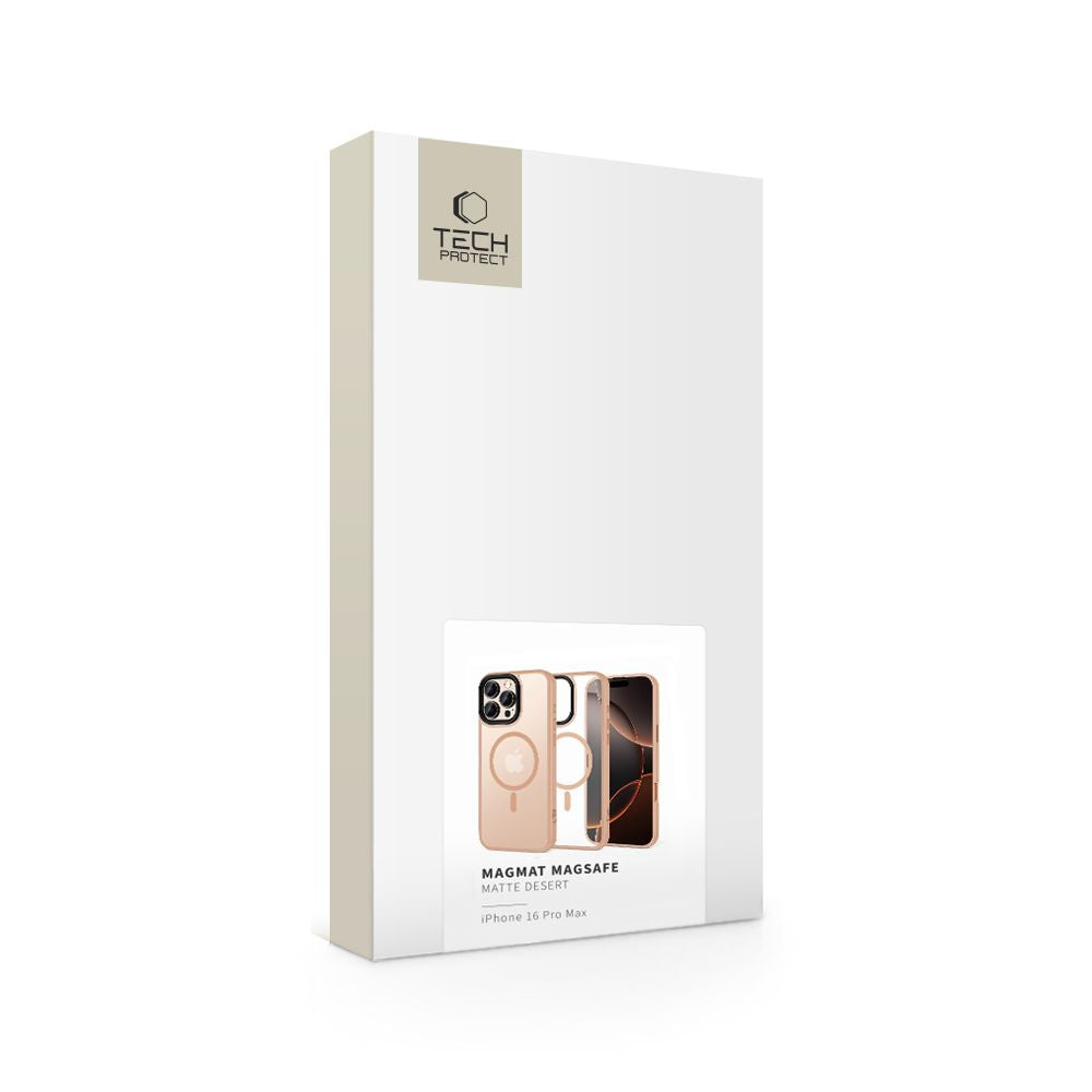 Tech-Protect iPhone 16 Pro Max MagMat Σκληρή Θήκη με Πλαίσιο Σιλικόνης και MagSafe - Desert