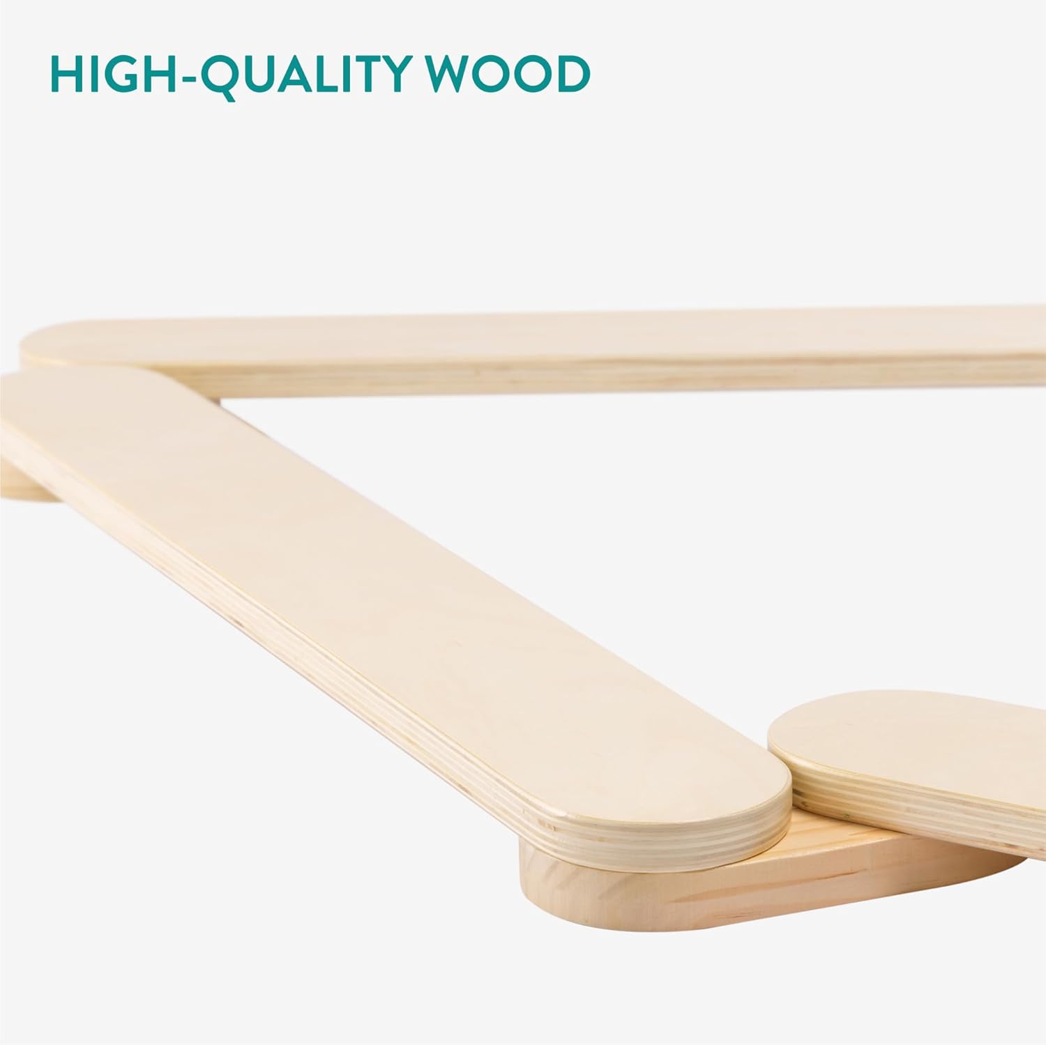 Navaris Ξύλινη Δοκός Ισορροπίας για Παιδιά - Beige - 61848.01