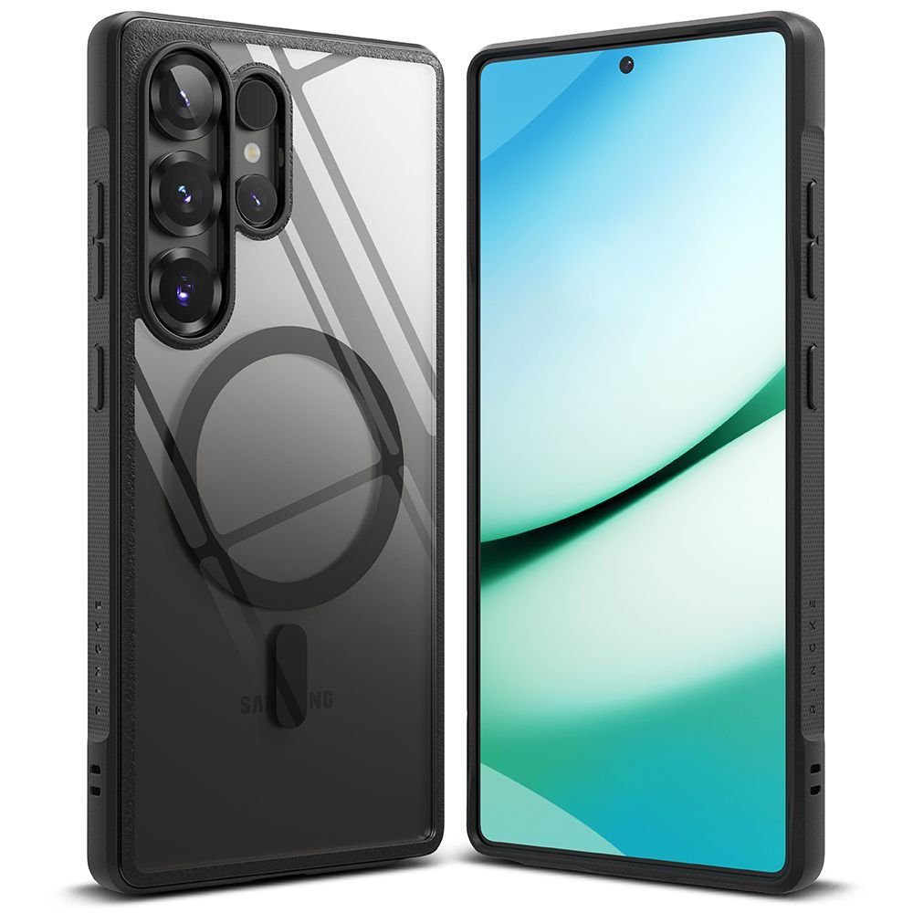 Ringke Samsung Galaxy S25 Ultra Fusion Bold MagSafe Σκληρή Θήκη με Πλαίσιο Σιλικόνης και MagSafe - Black / Διάφανη